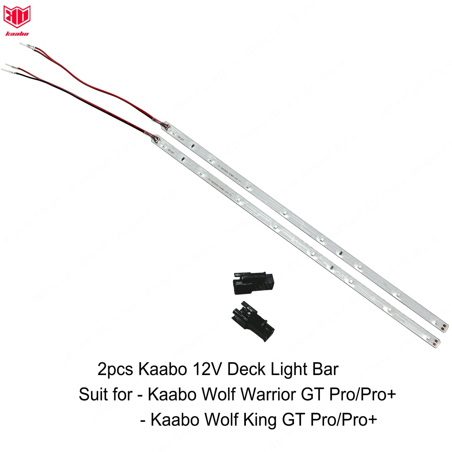 Original Kaabo Wolf King GT Pro Body Side LED Strip Kaabo Wolf Warrior GT Pro Deck Light Bar 12V Deck Side Light Lamp for Kaabo Wolf Warrior/King GT Scooter