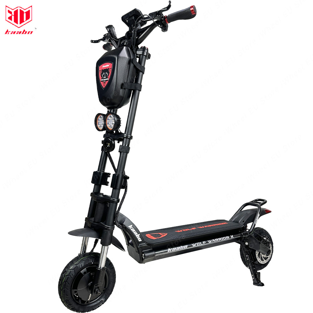 Kaabo Wolf Warrior X MAX Electric Scooter 60V 27Ah Battery 2*1100W Dual Motor