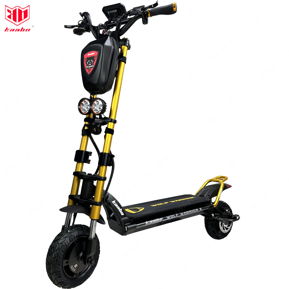 Kaabo Wolf Warrior X MAX Electric Scooter 60V 27Ah Battery 2*1100W Dual Motor
