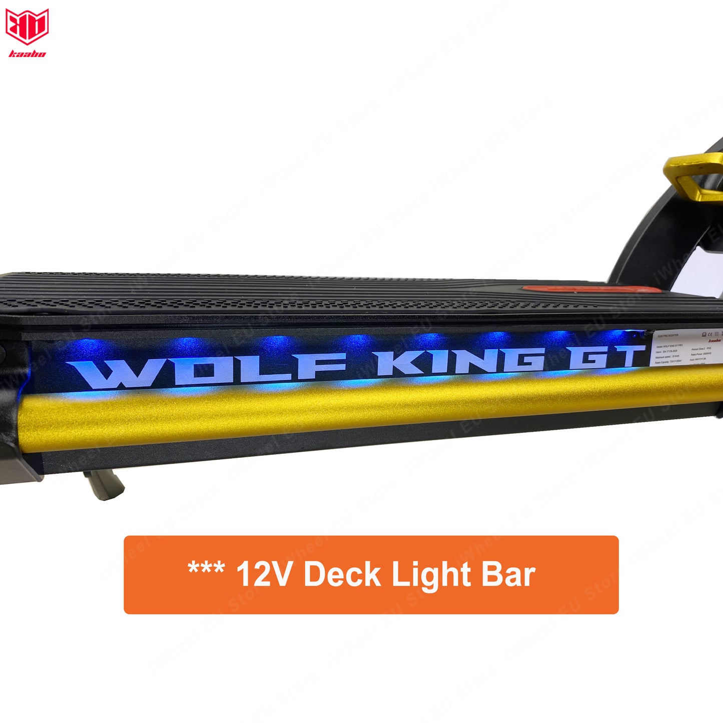 Original Kaabo Wolf King GT Pro Body Side LED Strip Kaabo Wolf Warrior GT Pro Deck Light Bar 12V Deck Side Light Lamp for Kaabo Wolf Warrior/King GT Scooter