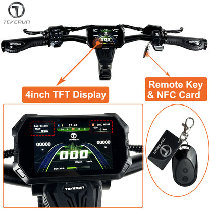 Official 2.0 System Teverun TFT 4inch Display T4-2.0-A1 Display for 2.0 CAN System Teverun Fighter Mini Pro Teverun Fighter 11+ Teverun Fighter Supreme Ultra Teverun Fighter Supreme 7260R Scooter