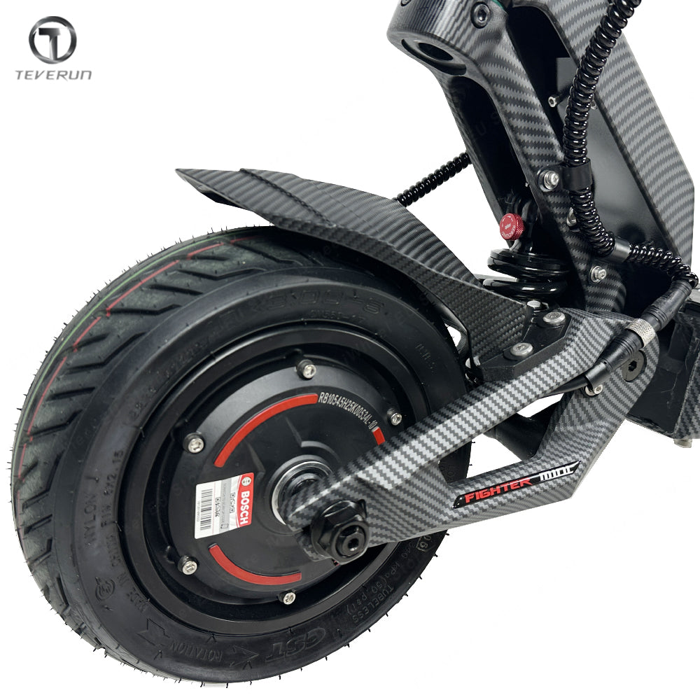 Official Teverun Fighter Mini Pro Carbon Fiber Pattern Swing Arm Suit for Teverun Fighter Mini Teverun Fighter Mini Pro Electric Scooter
