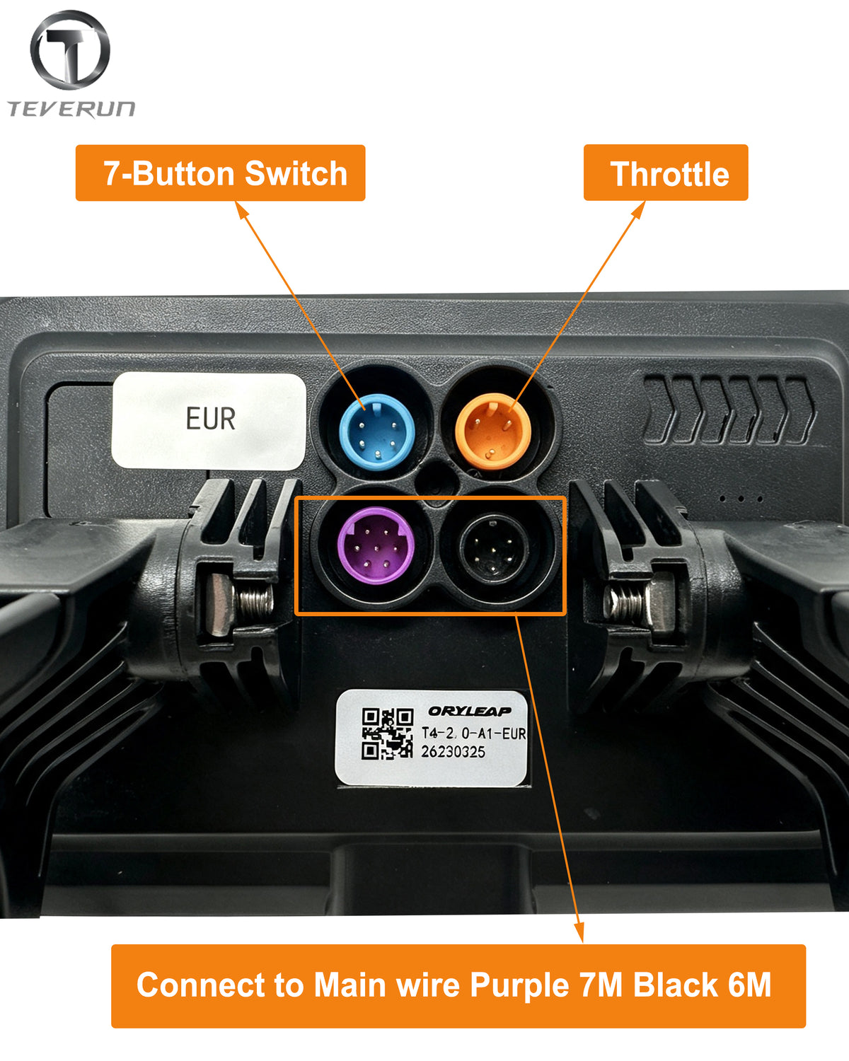 Official 2.0 System Teverun TFT 4inch Display T4-2.0-A1 Display for 2.0 CAN System Teverun Fighter Mini Pro Teverun Fighter 11+ Teverun Fighter Supreme Ultra Teverun Fighter Supreme 7260R Scooter