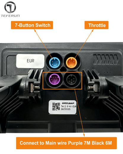 Official 2.0 System Teverun TFT 4inch Display T4-2.0-A1 Display for 2.0 CAN System Teverun Fighter Mini Pro Teverun Fighter 11+ Teverun Fighter Supreme Ultra Teverun Fighter Supreme 7260R Scooter
