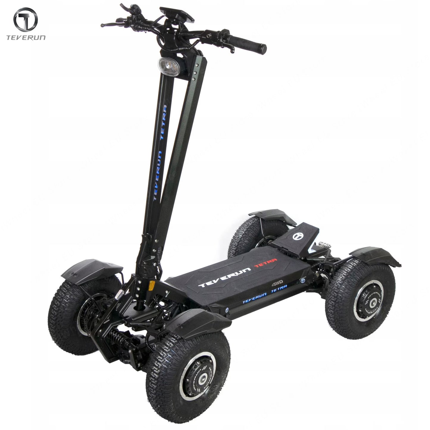 Official Teverun Tetra 60V 60Ah Battery 4*1500W Motor 13inch Off-road Tire Electric Scooter