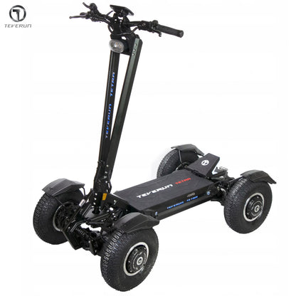 Official Teverun Tetra 60V 60Ah Battery 4*1500W Motor 13inch Off-road Tire Electric Scooter