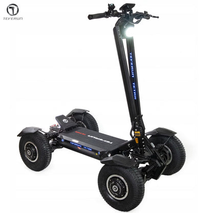 Official Teverun Tetra 60V 60Ah Battery 4*1500W Motor 13inch Off-road Tire Electric Scooter