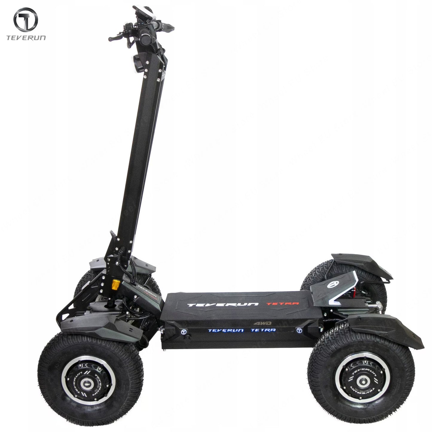 Official Teverun Tetra 60V 60Ah Battery 4*1500W Motor 13inch Off-road Tire Electric Scooter