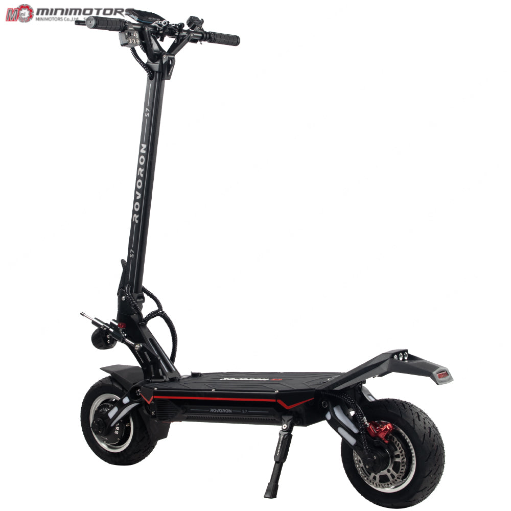 Official MINIMOTOR Rovoron S7 84V 37.1Ah Battery Dual Motor 2500W*2 Top Speed 100km/h Mileage Around 140km 11inch Tubeless Tire Scooter