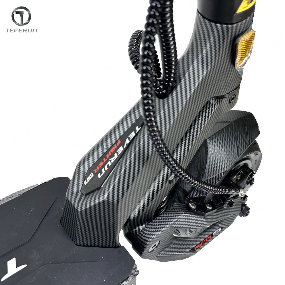 Official Teverun Fighter Mini Pro Neck Part Carbon Fiber color Teverun Fighter Mini Pro Front Connect Block