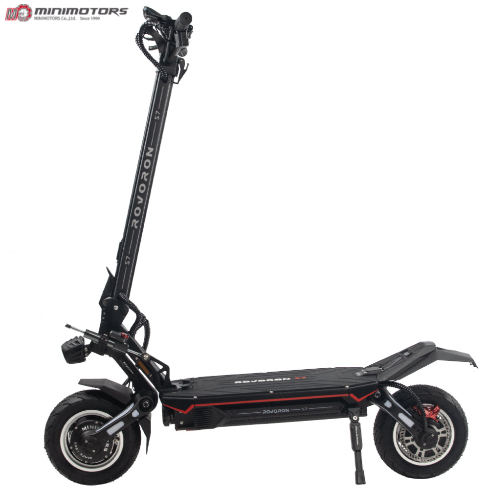 Official MINIMOTOR Rovoron S7 84V 37.1Ah Battery Dual Motor 2500W*2 Top Speed 100km/h Mileage Around 140km 11inch Tubeless Tire Scooter