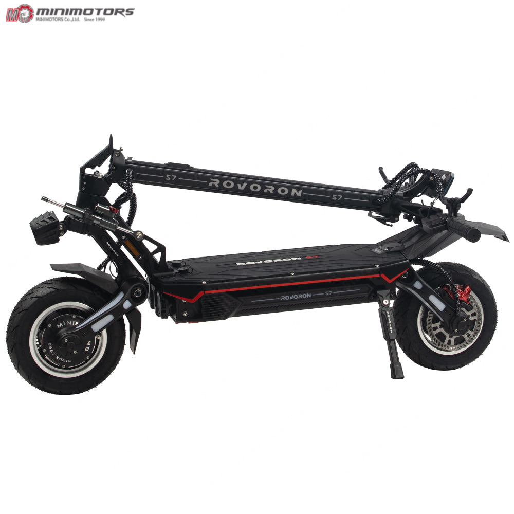 Official MINIMOTOR Rovoron S7 84V 37.1Ah Battery Dual Motor 2500W*2 Top Speed 100km/h Mileage Around 140km 11inch Tubeless Tire Scooter